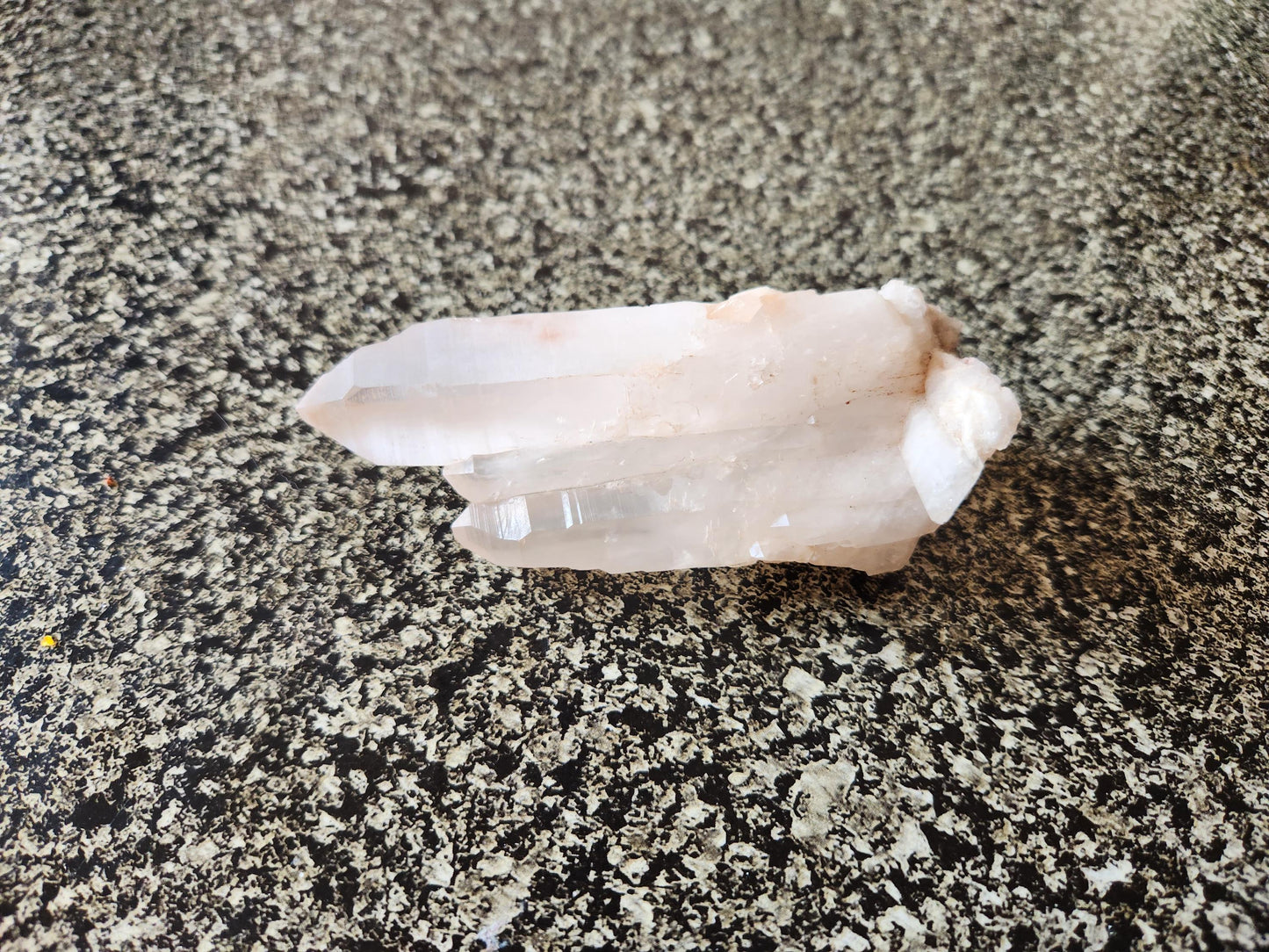 Clear Quartz Crystal Cluster, Large from Madagascar, Light Peach Tone