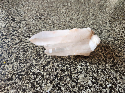 Clear Quartz Crystal Cluster, Large from Madagascar, Light Peach Tone