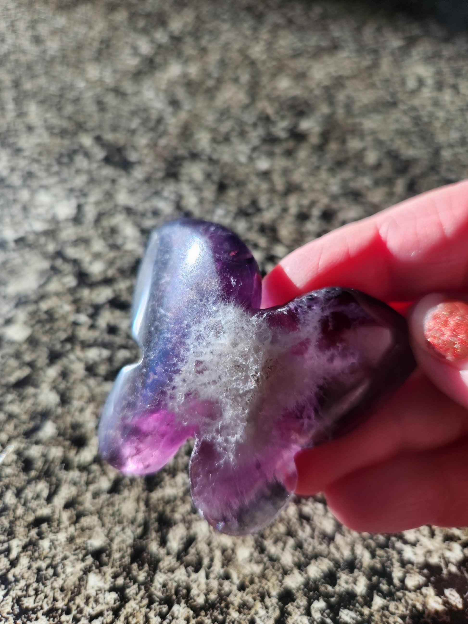 Purple Amethyst Butterfly, Self Standing