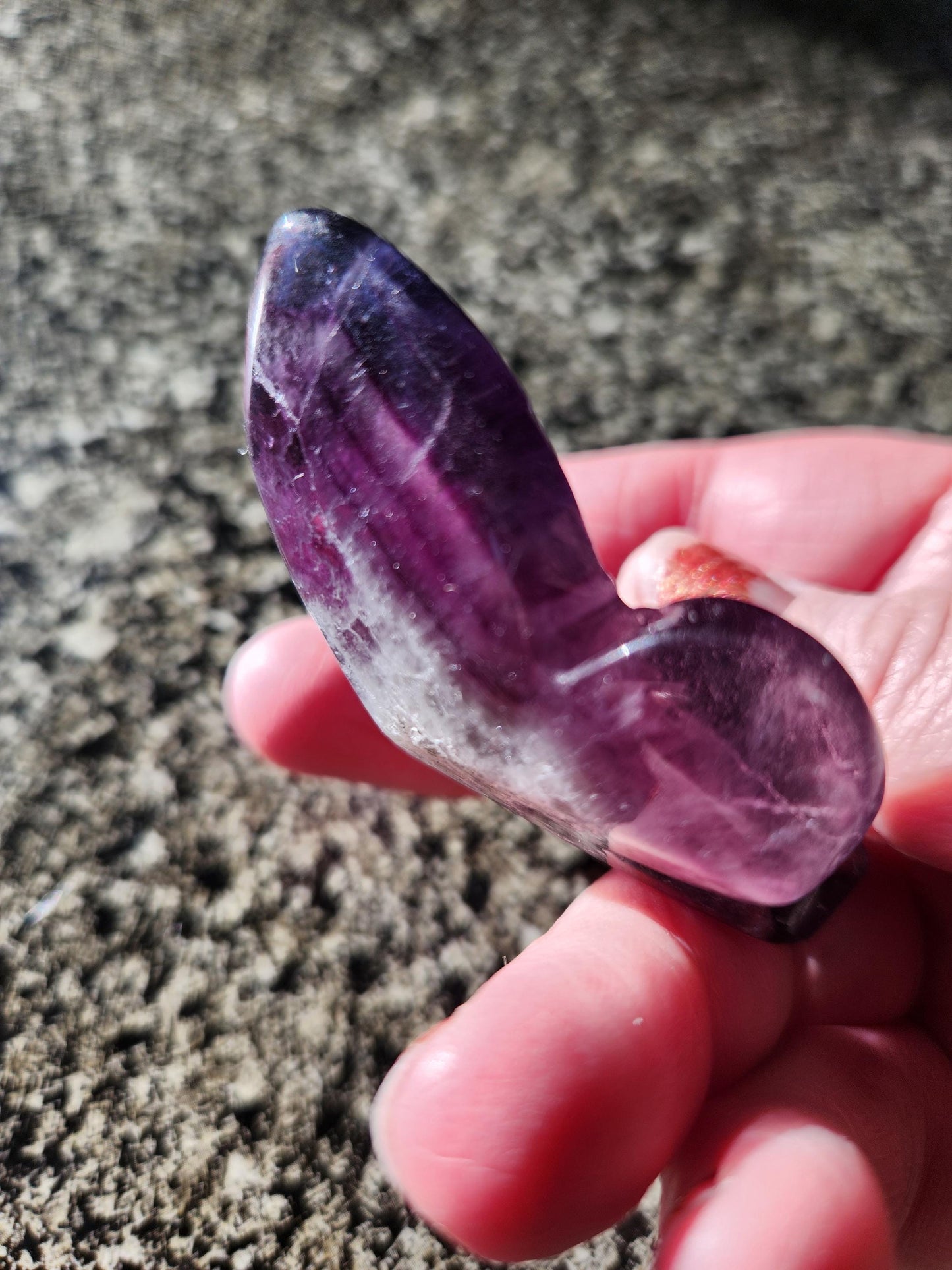 Purple Amethyst Butterfly, Self Standing