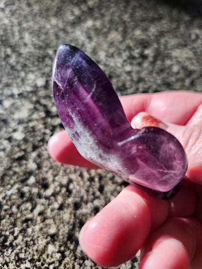 Purple Amethyst Butterfly, Self Standing