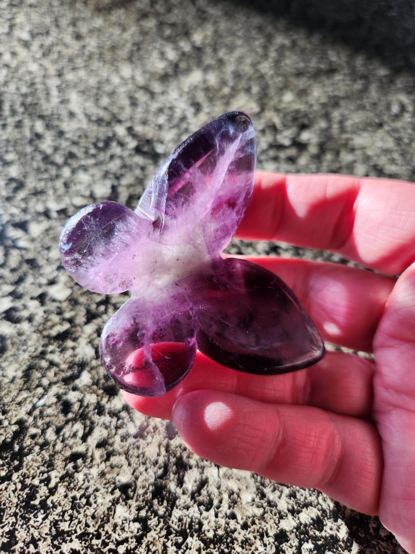 Purple Amethyst Butterfly, Self Standing