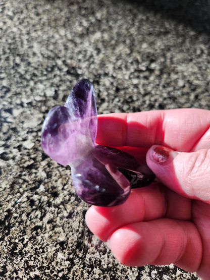 Purple Amethyst Butterfly, Self Standing