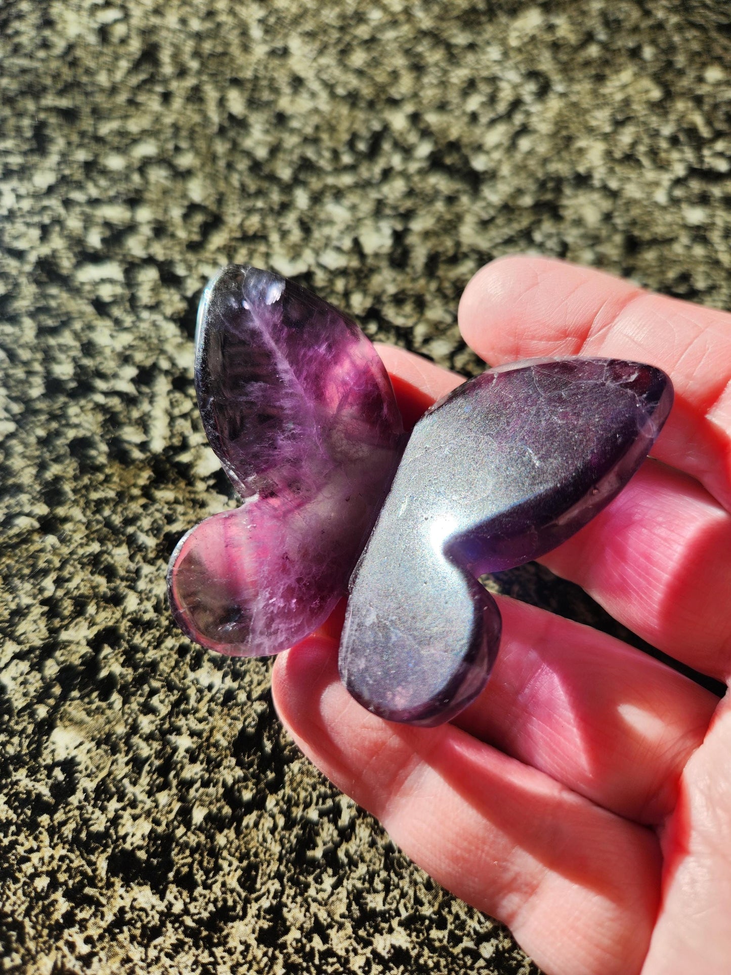 Purple Amethyst Butterfly, Self Standing