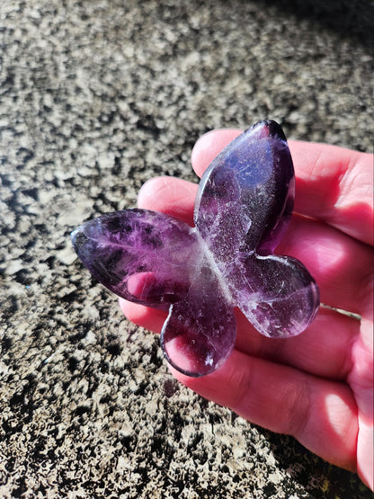 Purple Amethyst Butterfly, Self Standing