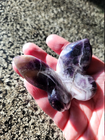 Purple Dream Amethyst Butterfly, Self Standing