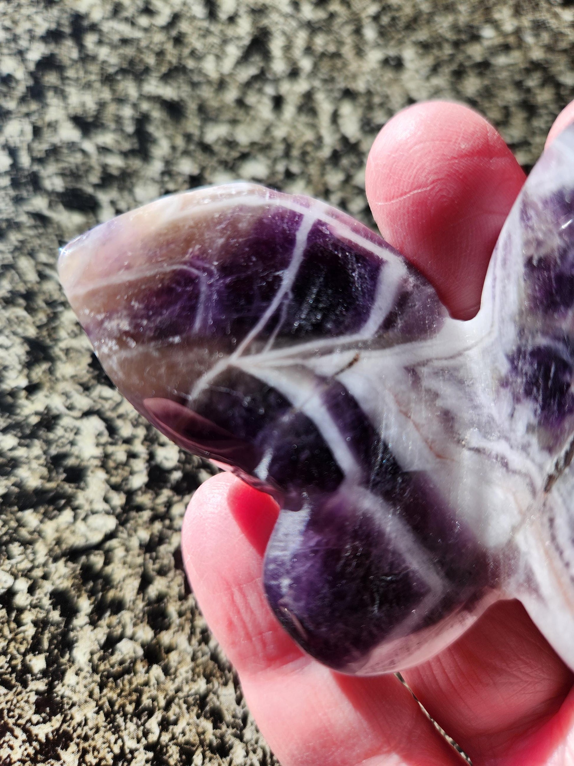 Purple Dream Amethyst Butterfly, Self Standing