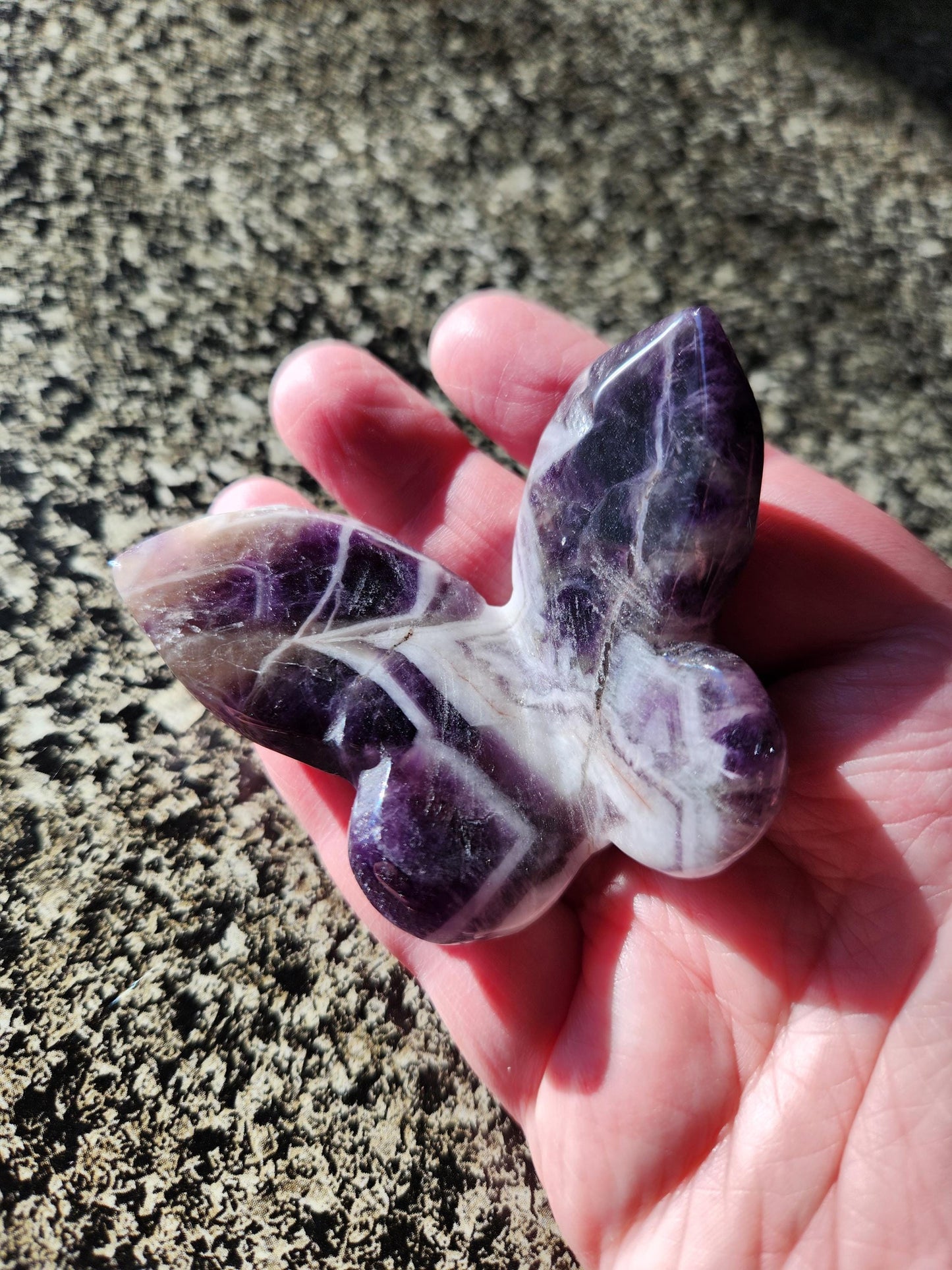 Purple Dream Amethyst Butterfly, Self Standing
