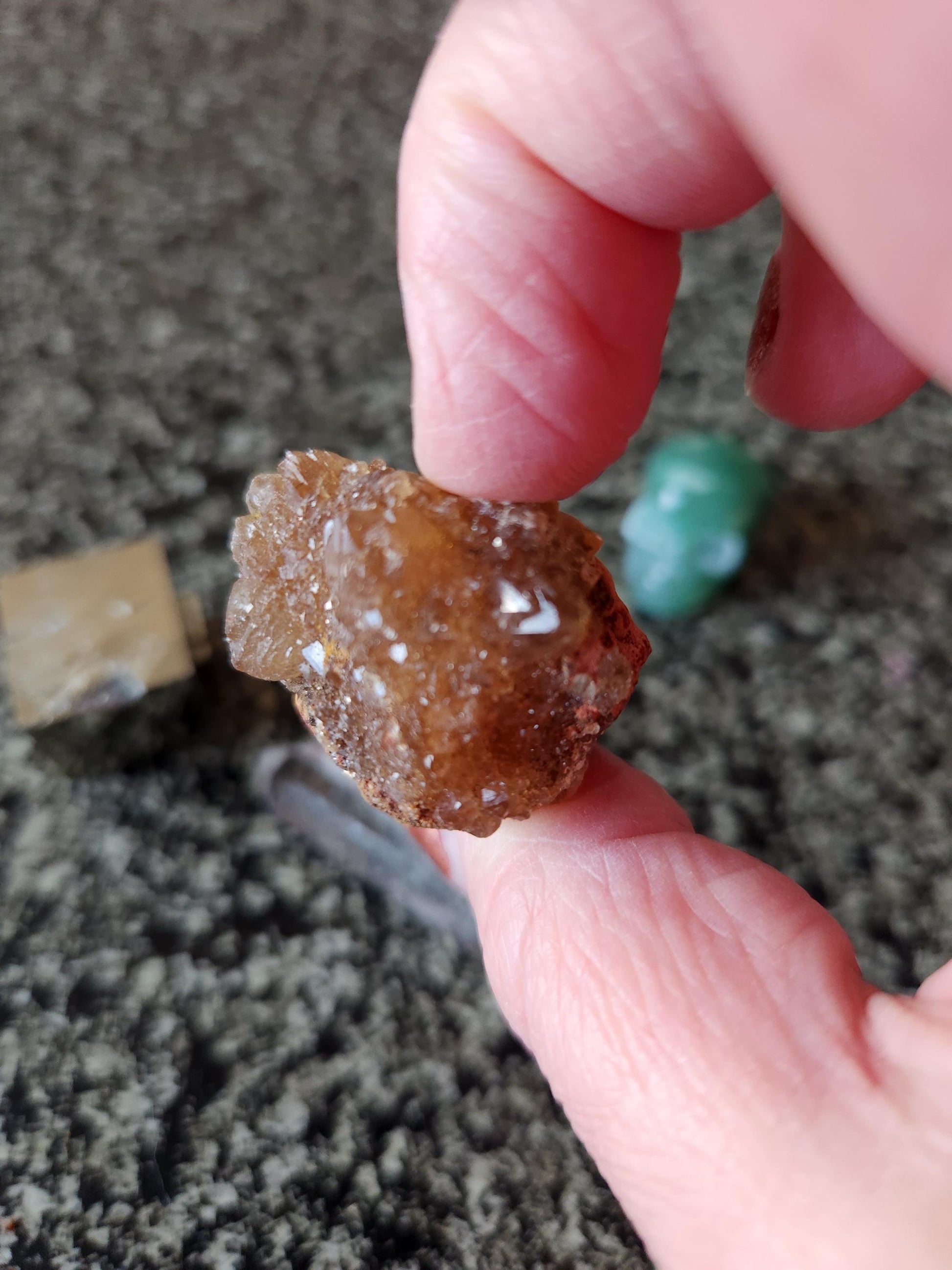 Abundance Crystal Bundle: Pyrite Cube, Moroccan Citrine, Green Aventurine Skull, Raw Clear Quartz Point