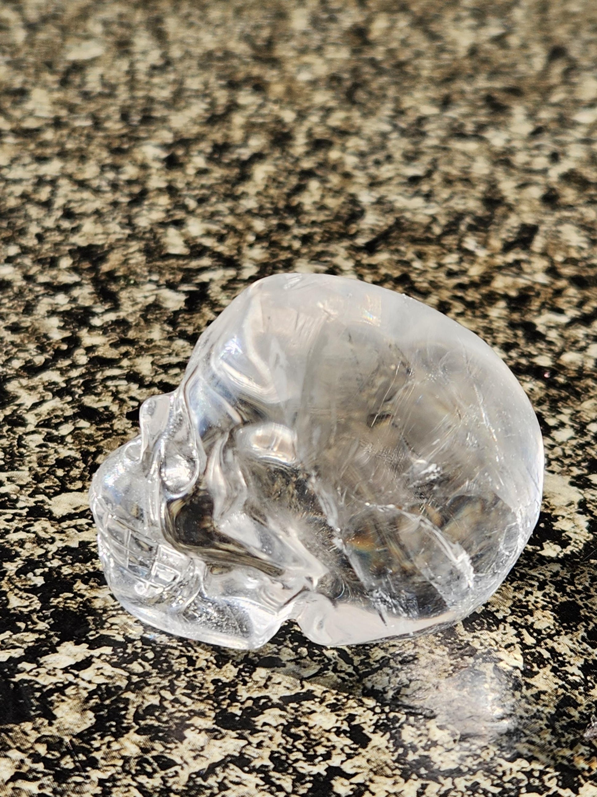 Clear Quartz Crystal Skull, Very Clear