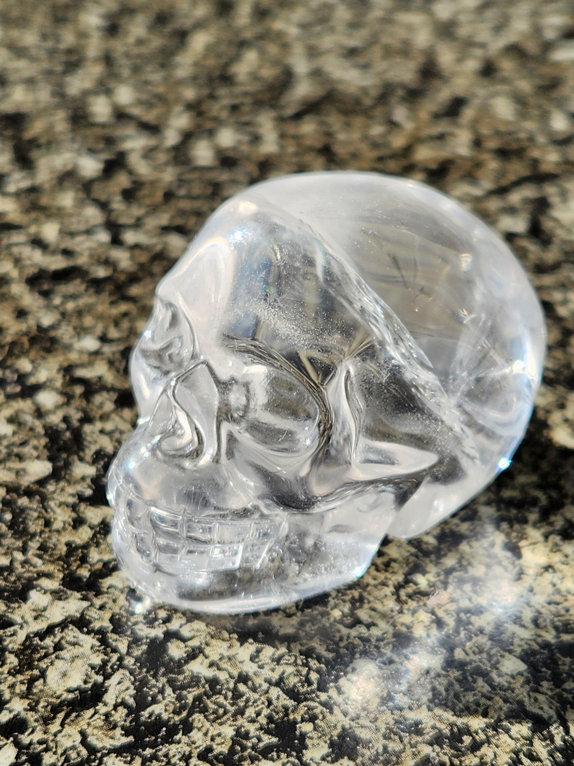 Clear Quartz Crystal Skull, Very Clear