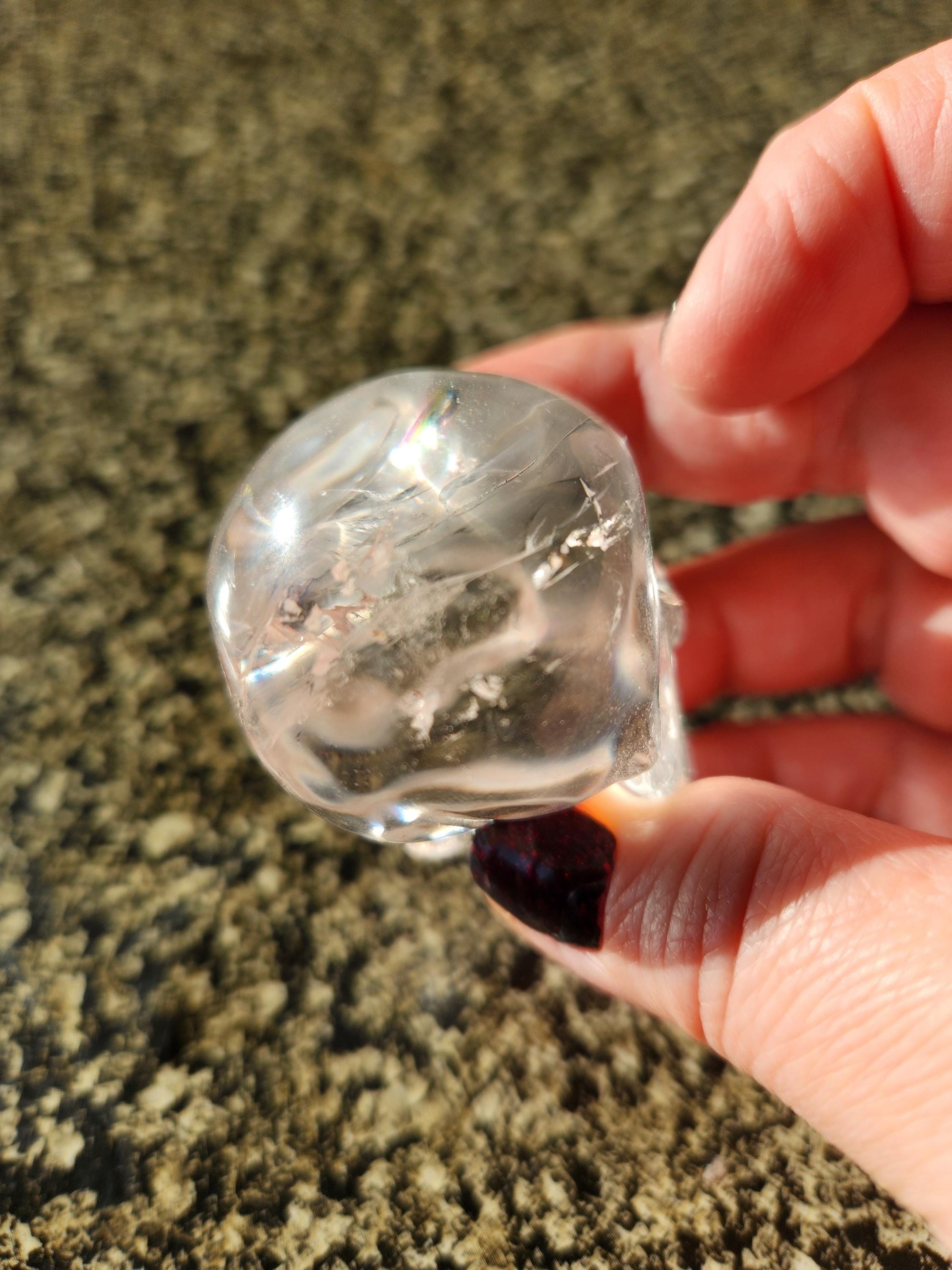 Clear Quartz Crystal Skull, Very Clear