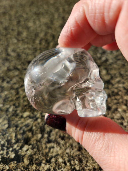 Clear Quartz Crystal Skull, Very Clear