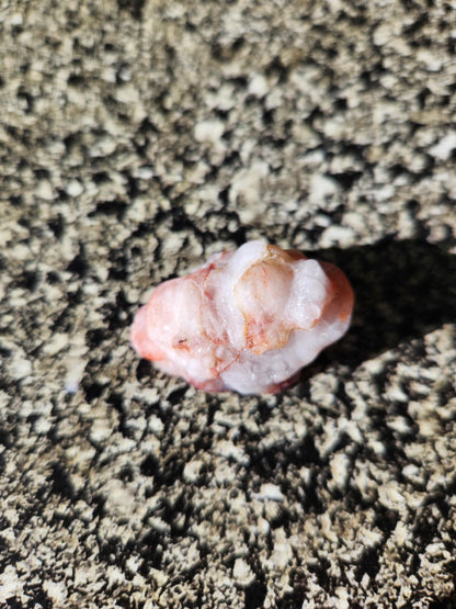 Pocket Sized Fire Quartz Crystal Money Toad All Natural, Extra Small