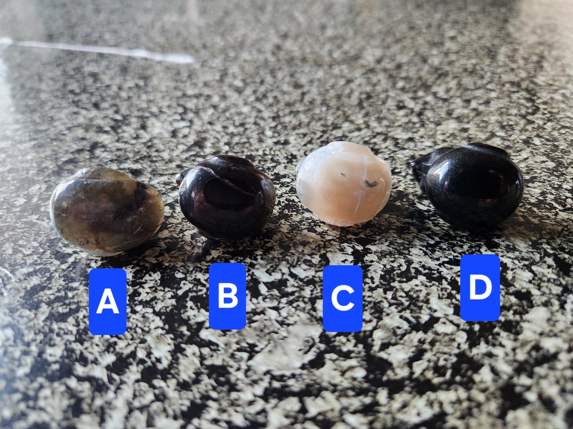 Carved Mini Duck Crystal Stone: Various Stone, One