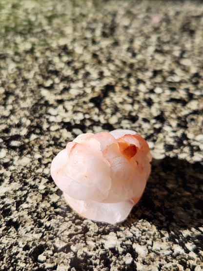 Pocket Sized Fire Quartz Crystal Money Toad All Natural, Extra Small