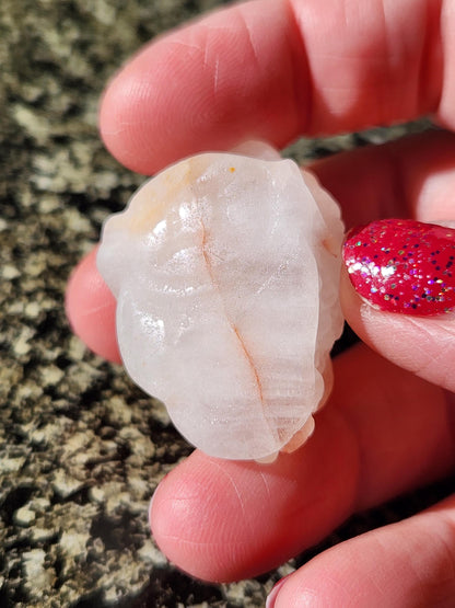 Pocket Sized Fire Quartz Crystal Money Toad All Natural, Extra Small