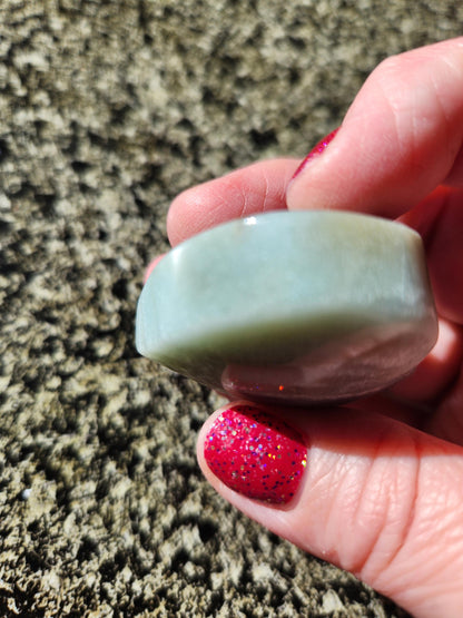 Blue Aragonite Crystal Heart