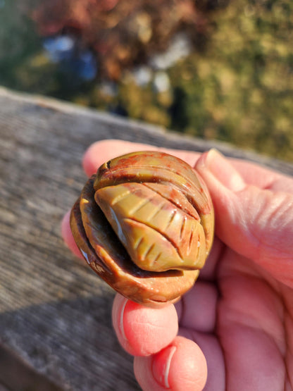 Picasso Jasper Polished Scarab Beetle Crystal Carving