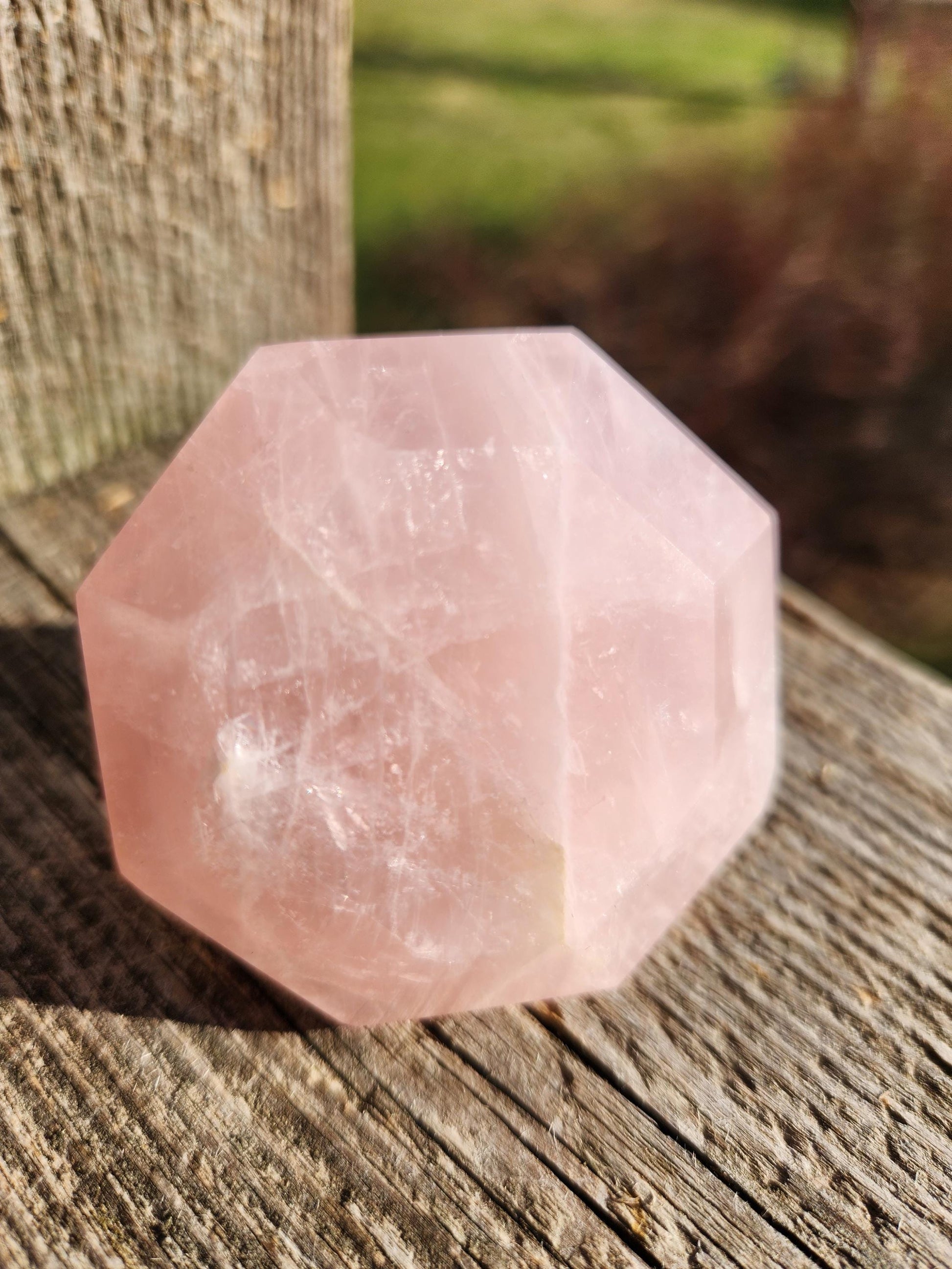 AAA Pink Rose Quartz Crystal Diamond Extractor
