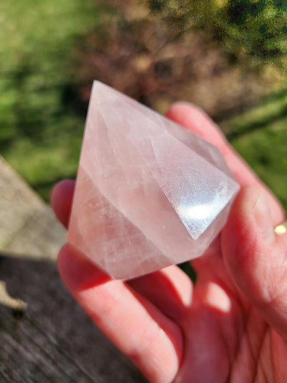 AAA Pink Rose Quartz Crystal Diamond Extractor