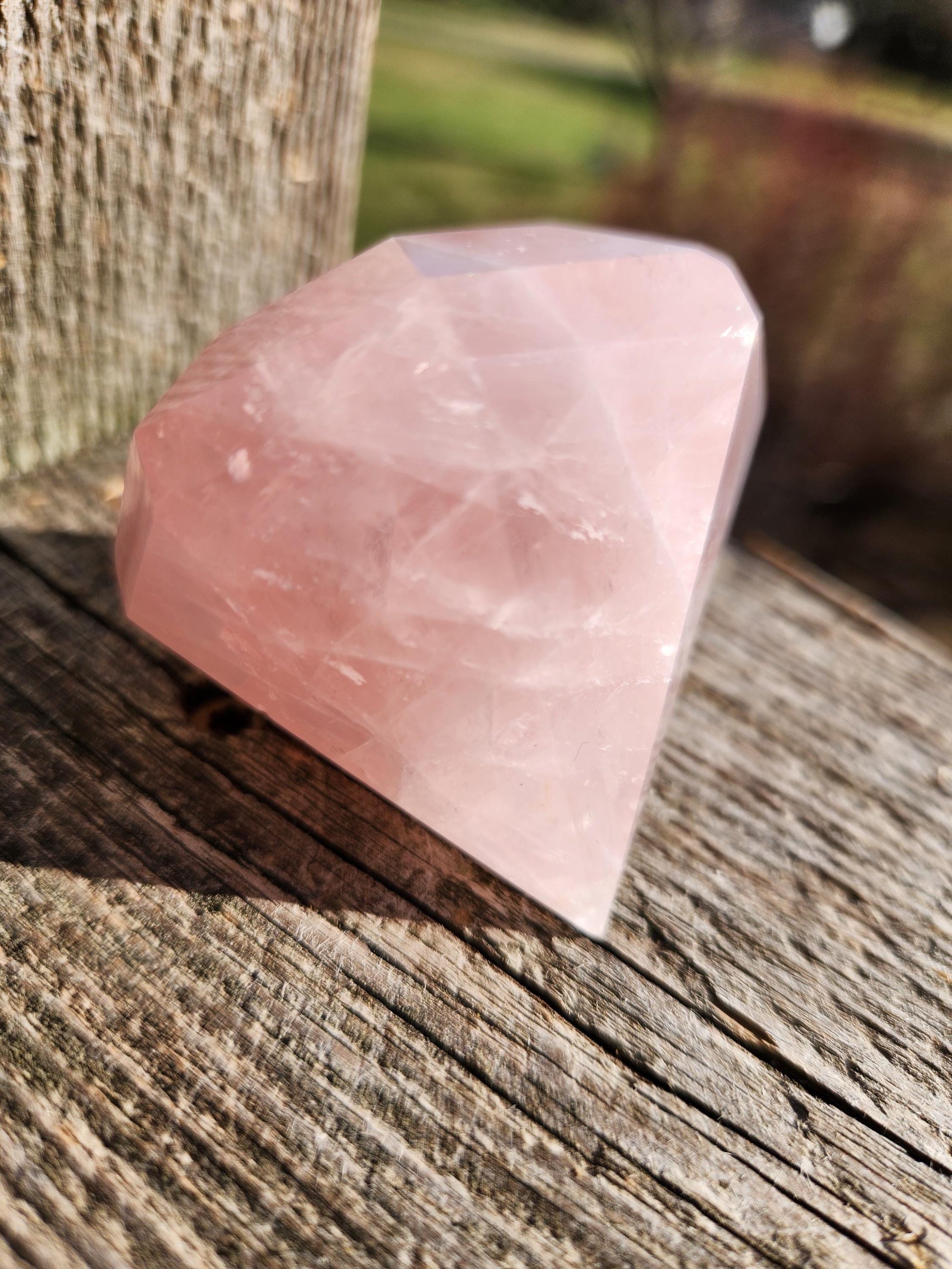 AAA Pink Rose Quartz Crystal Diamond Extractor