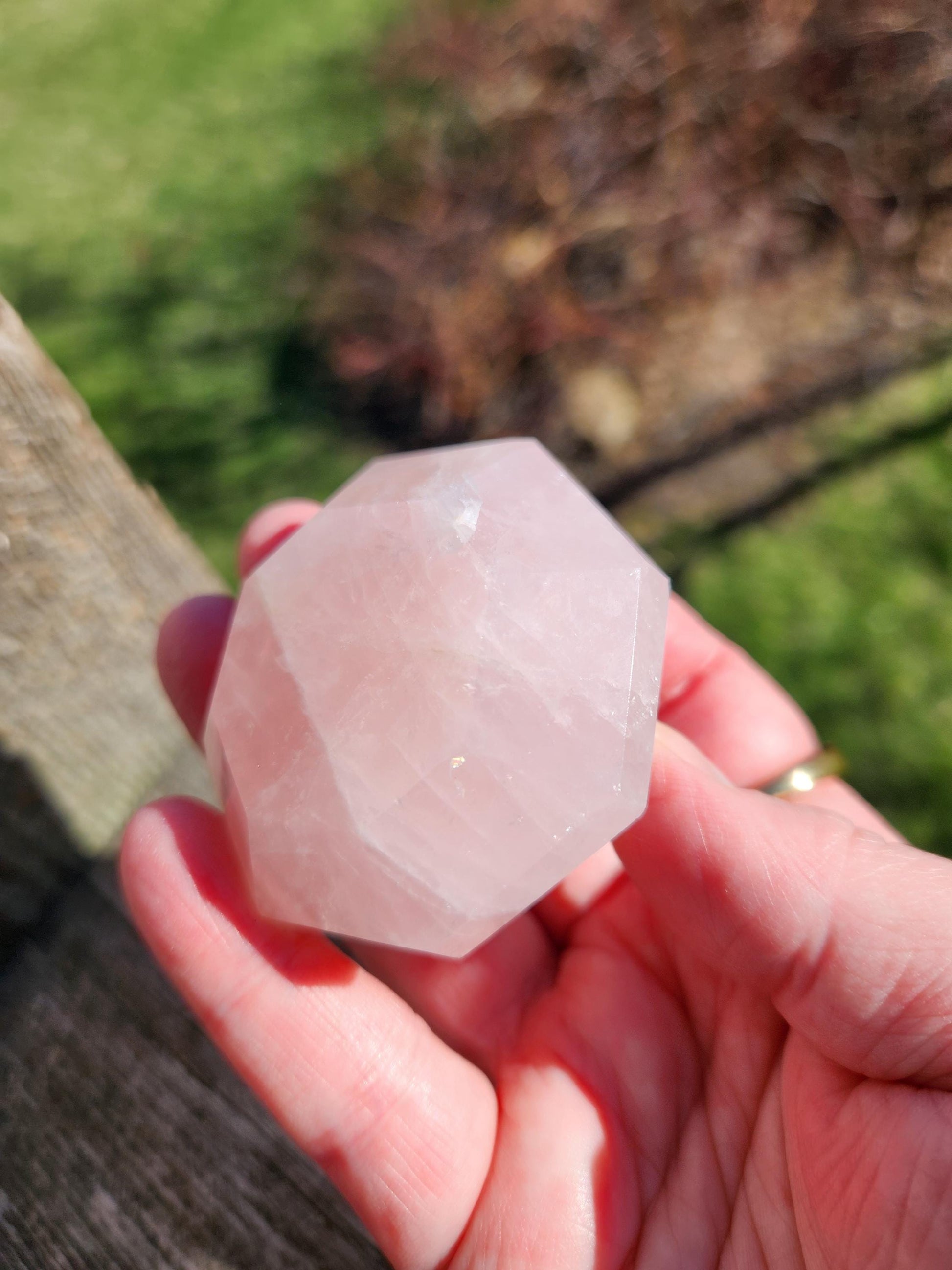 AAA Pink Rose Quartz Crystal Diamond Extractor