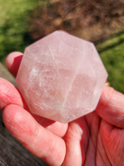 AAA Pink Rose Quartz Crystal Diamond Extractor