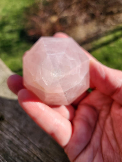 AAA Pink Rose Quartz Crystal Diamond Extractor
