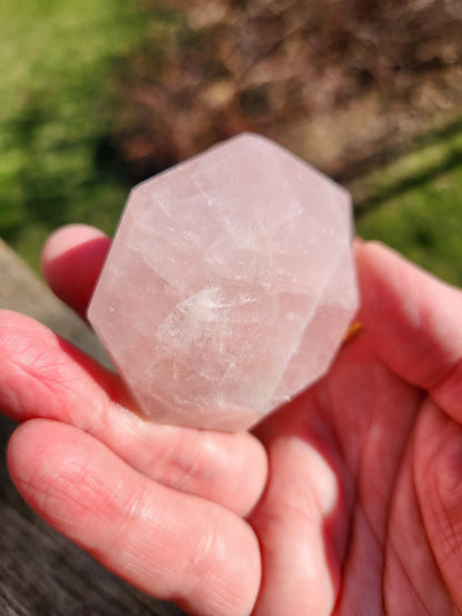 AAA Pink Rose Quartz Crystal Diamond Extractor
