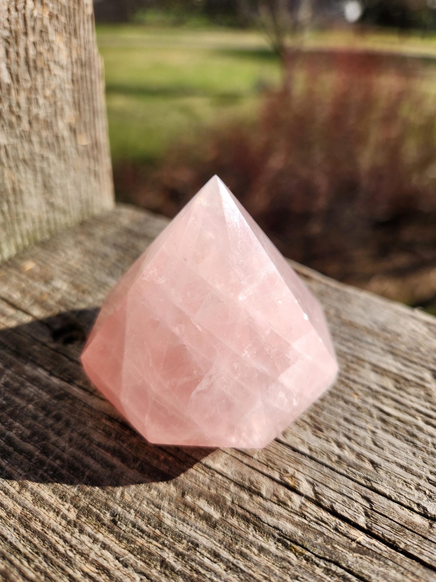 AAA Pink Rose Quartz Crystal Diamond Extractor