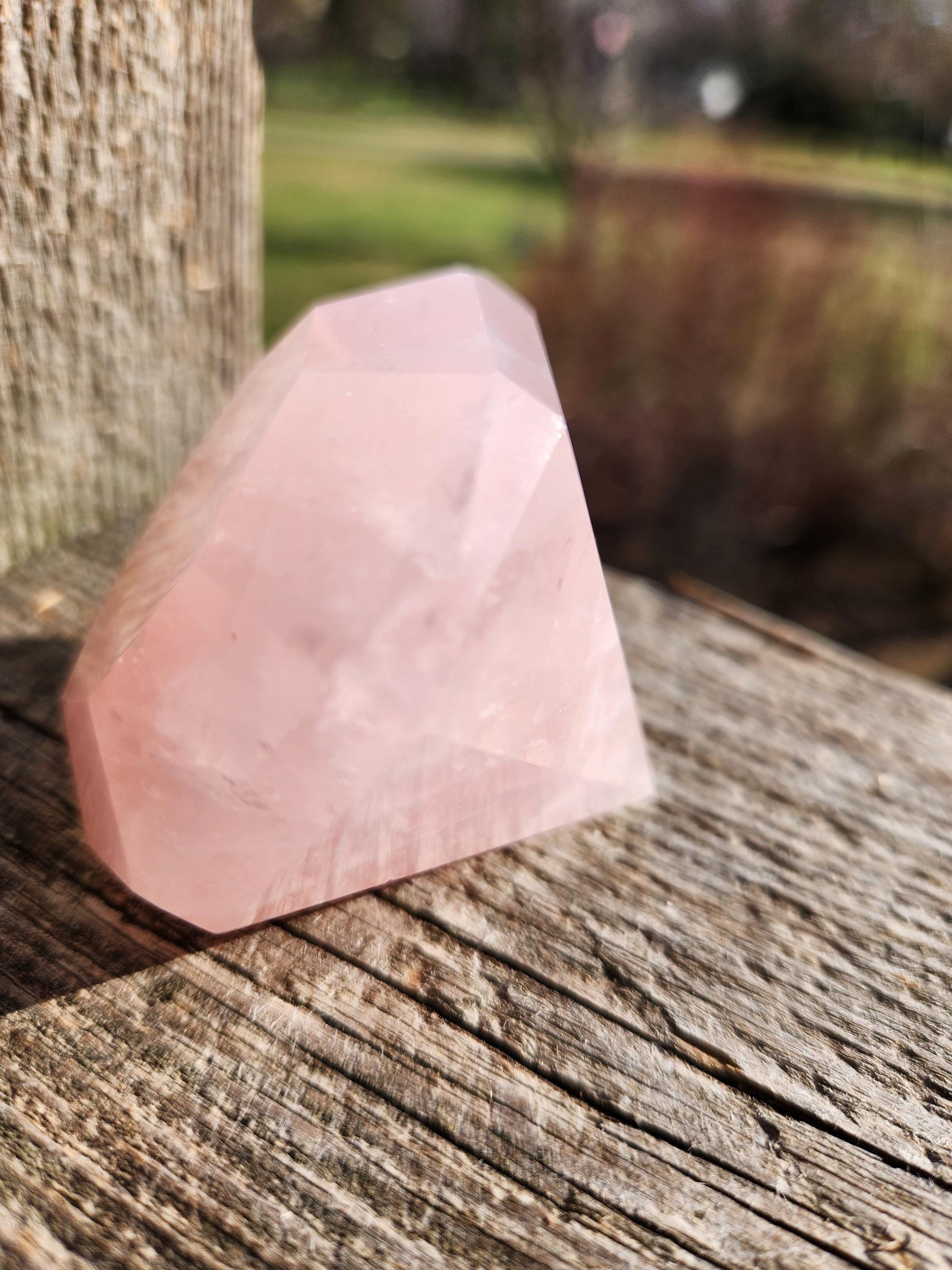 AAA Pink Rose Quartz Crystal Diamond Extractor
