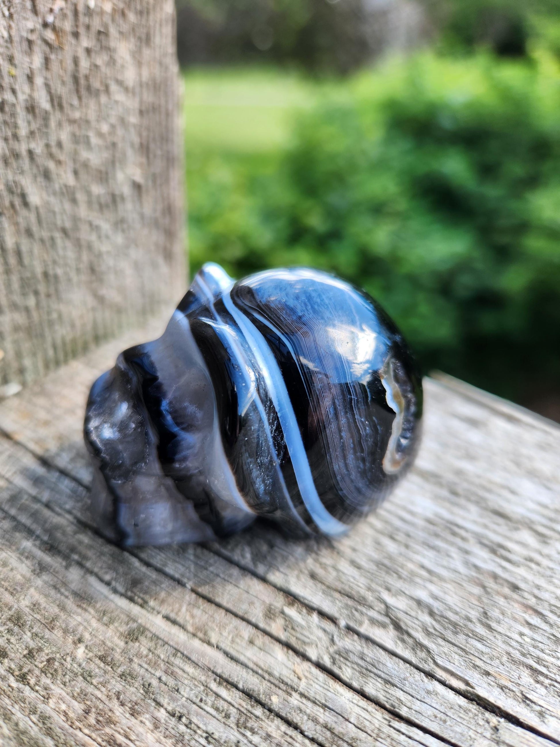 Black Onyx Skull: Hand Carved Agate Crystal, AAA Grade