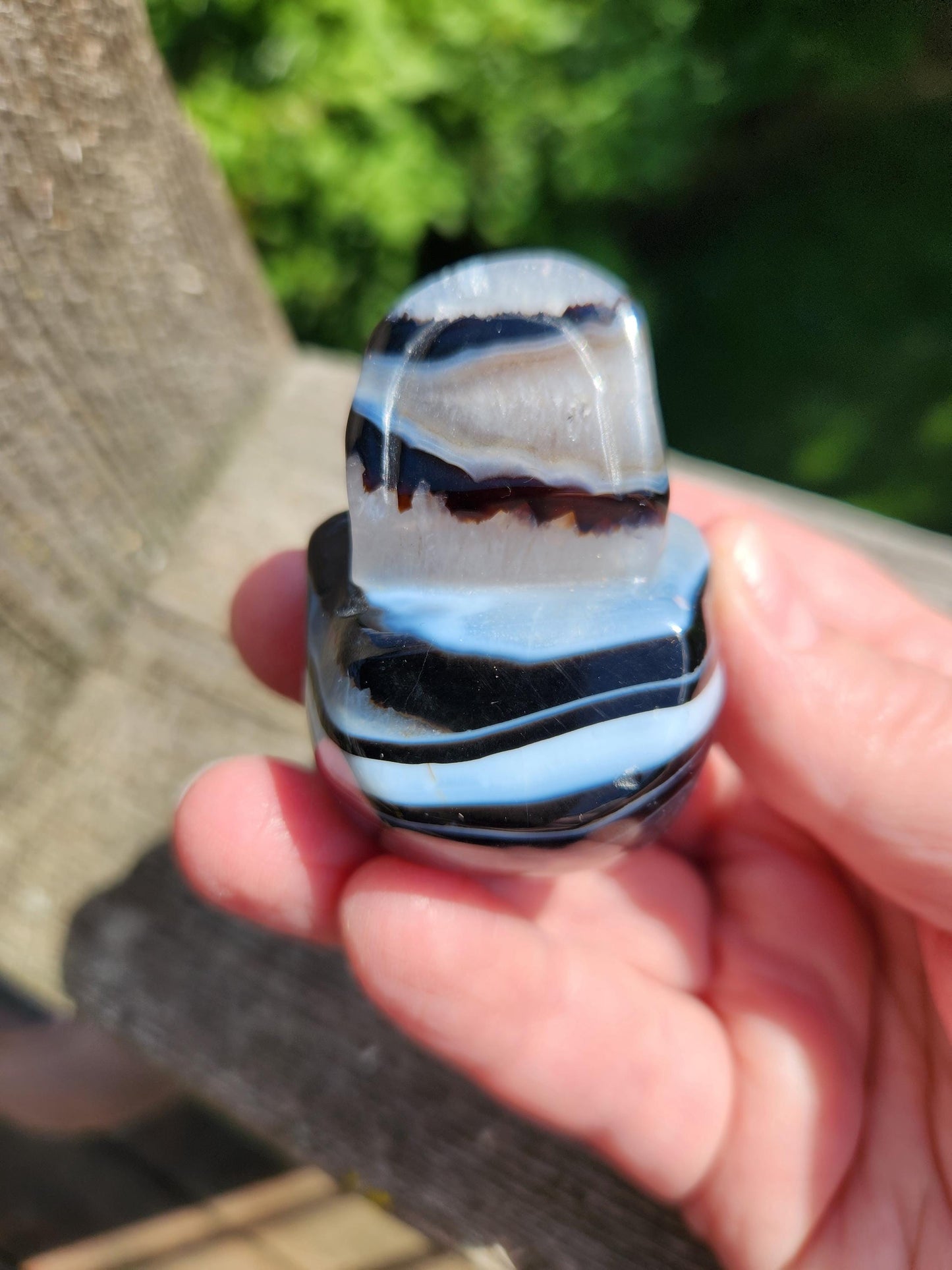 Black Onyx Skull: Hand Carved Agate Crystal, AAA Grade
