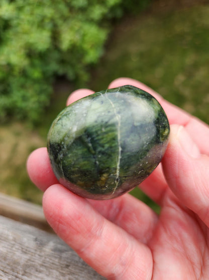 Dark Green Jade Crystal Skull