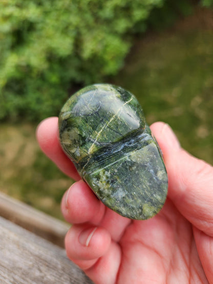 Dark Green Jade Crystal Skull