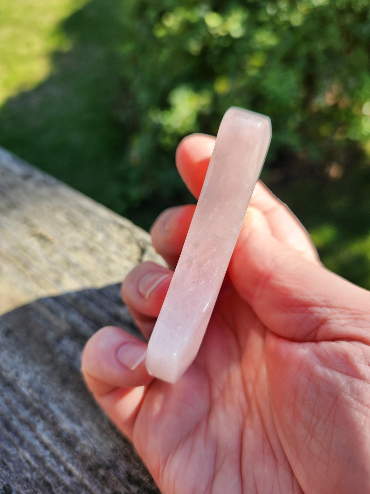 Rose Quartz Half Moon Crystal Shallow Bowl Or Dish: Decorative Small Tray