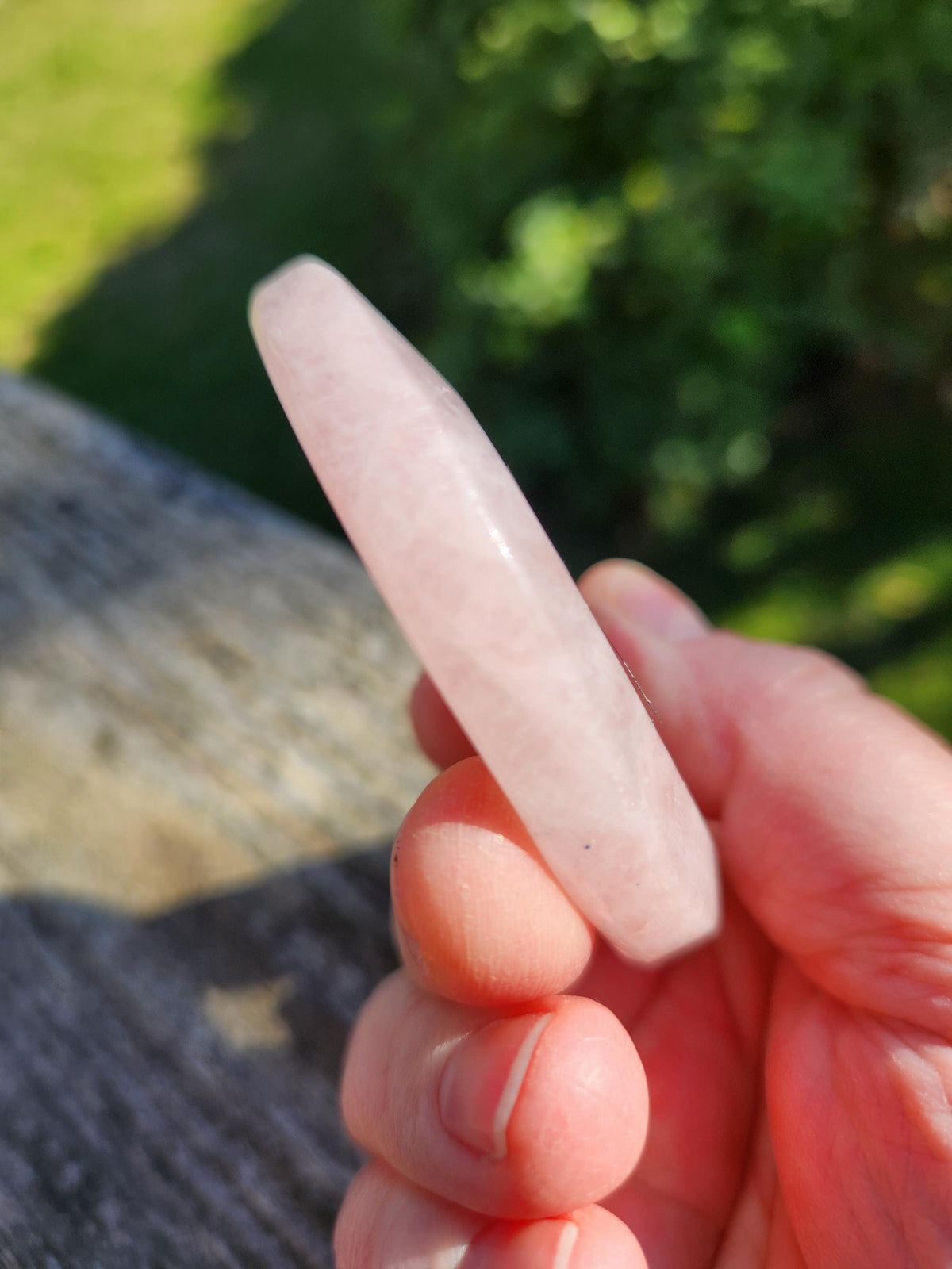 Rose Quartz Half Moon Crystal Shallow Bowl Or Dish: Decorative Small Tray