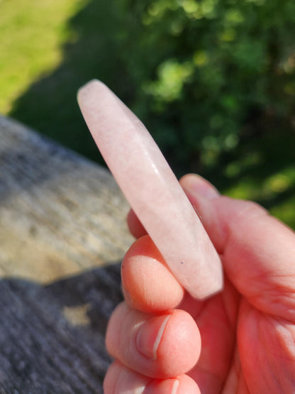 Rose Quartz Half Moon Crystal Shallow Bowl Or Dish: Decorative Small Tray