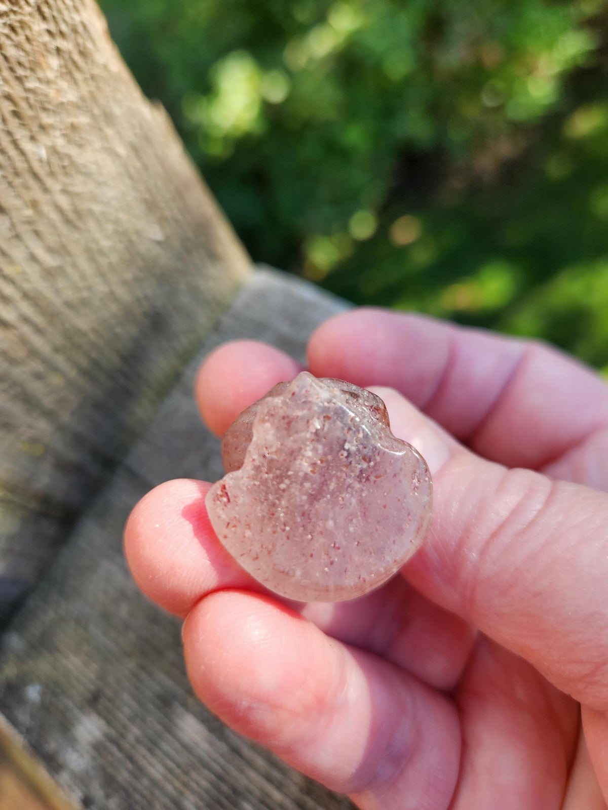 Eevee Strawberry Quartz Carving, Pokémon Crystal, Small