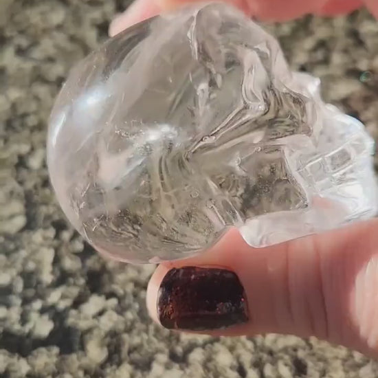 Clear Quartz Crystal Skull, Very Clear