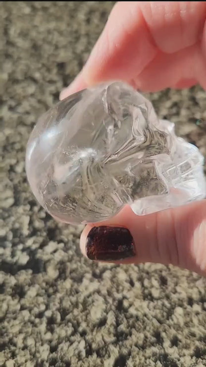 Clear Quartz Crystal Skull, Very Clear