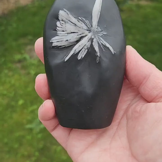 Beautifully Smooth Chrysanthemum Stone Crystal Free Form