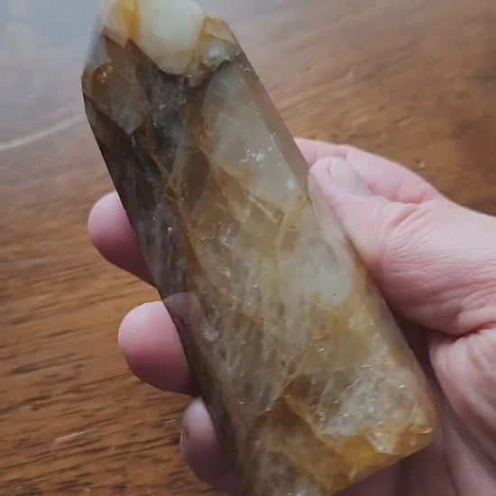 AAA Golden Healer Crystal Tower Point - Brazil Origin