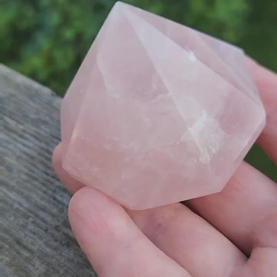 Gorgeous AAA Pink Rose Quartz Crystal Diamond, Extractor