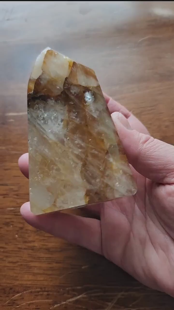 AAA Golden Healer Crystal Tower Point - Brazil Origin