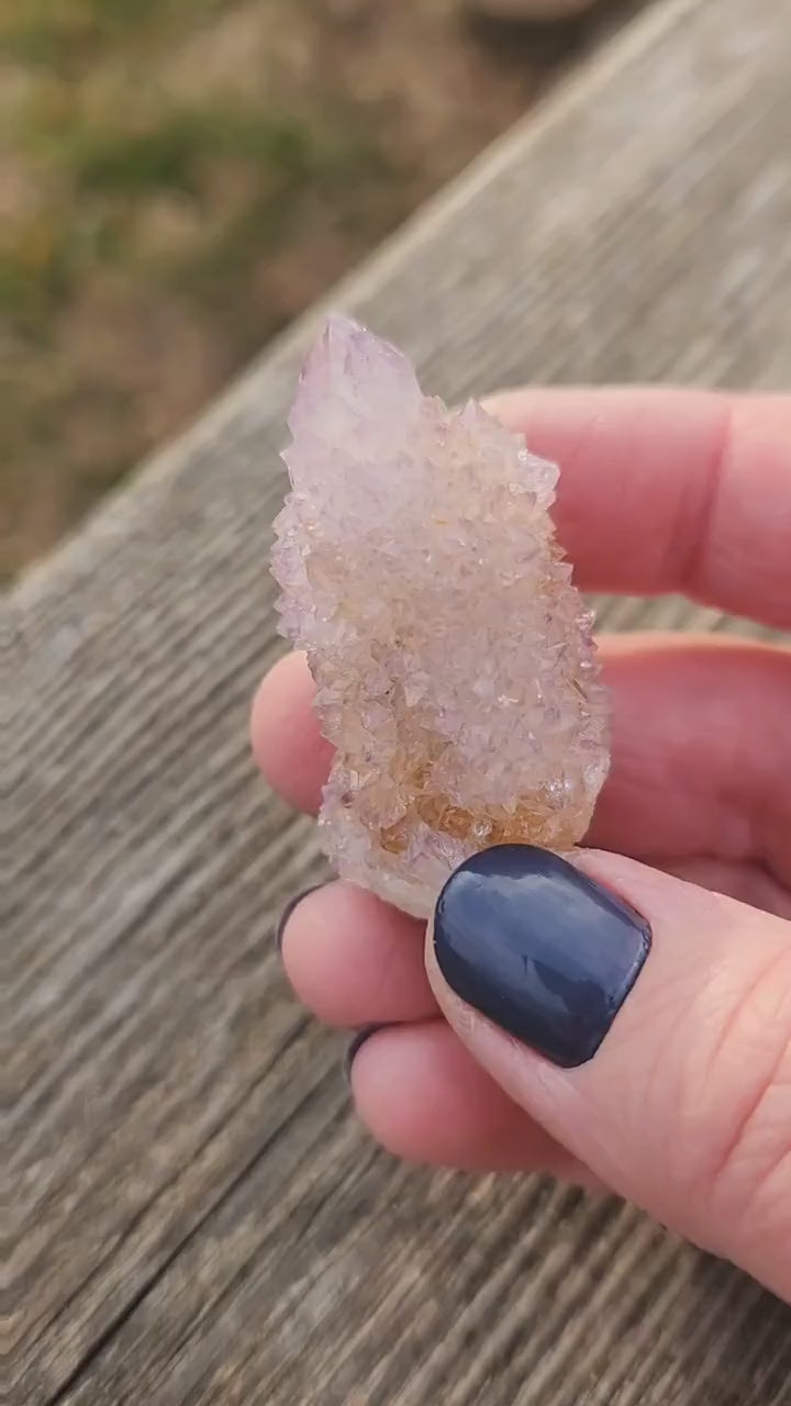 Beautiful AAA Spirit Quartz Raw Crystal Point Ametrine