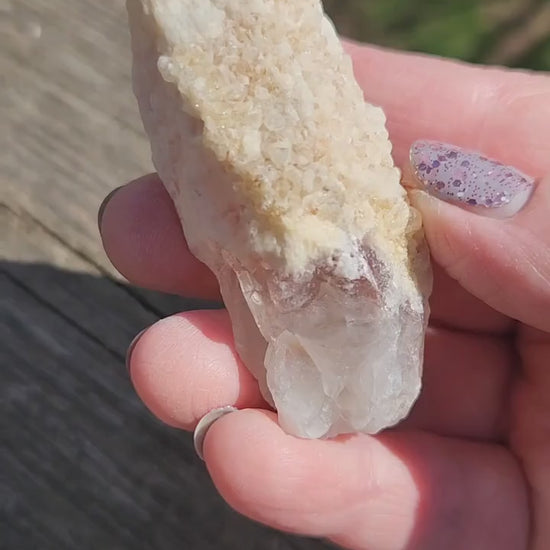 Gorgeous High Quality Raw Dreamsicle Pink Lemurian Quartz Crystal Point, All Natural, Strawberry Pink Lemurian