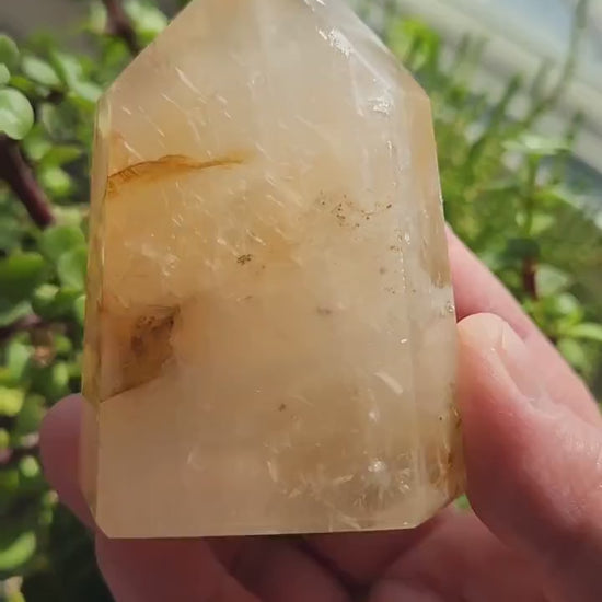 AAA Golden Healer Crystal Tower Point - Brazil Origin