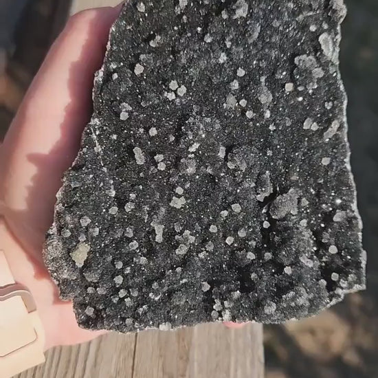 Breathtaking High Quality Juicy Black Amethyst Free Form